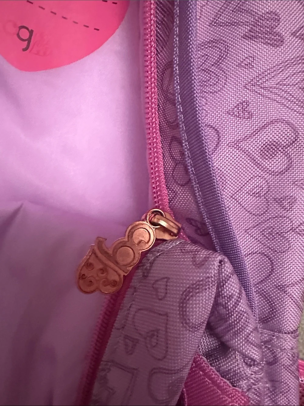 Kids Pink Heart Backpack - Comfortable School Bag